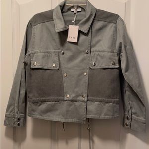 Grey moto style jacket size small